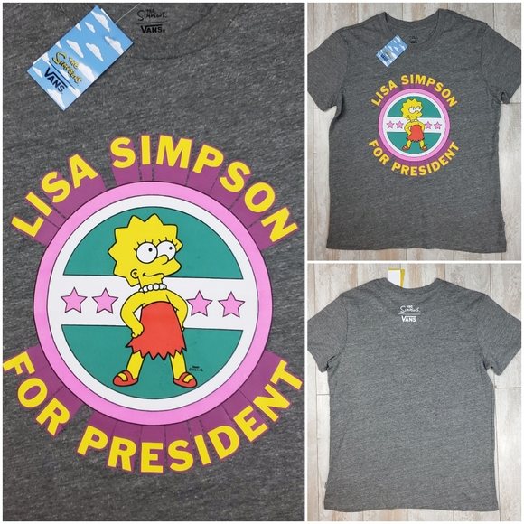 Vans Tops - Vans X Simpsons Lisa 4 Prez